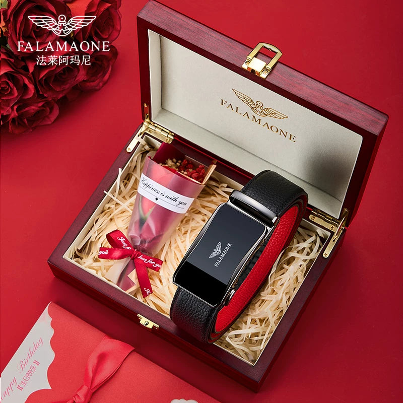 Fara Armani Kişi Qırmızı Kəmər 2025 Yeni Əjdaha İli Kəməri Kişi Qırmızı Şalvar Kəməri Trendy