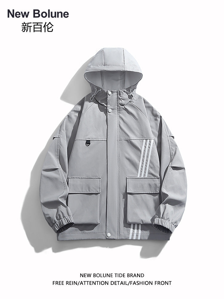 NEW BOLUNE/New Balance Spring/Autumn Men's and Women's Jacket, Daily Casual Uniform, Multifunctional Sports Windbreaker