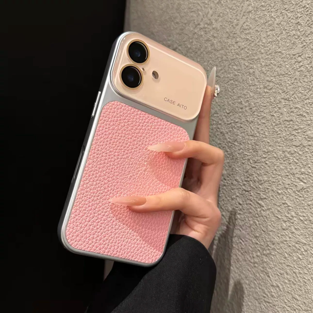 Qızlı çəhrayı liçi naxışı saniyələr ərzində 17-yə çevrilir, Apple 17promax cib telefonu üçün uyğundur, yüksək səviyyəli yeni iphone16pro hər şey daxil olmaqla, düşməyə qarşı 15:00 obyektiv filmi 14 İnternet məşhurunun isti modeli 16 böyük pəncərə 17