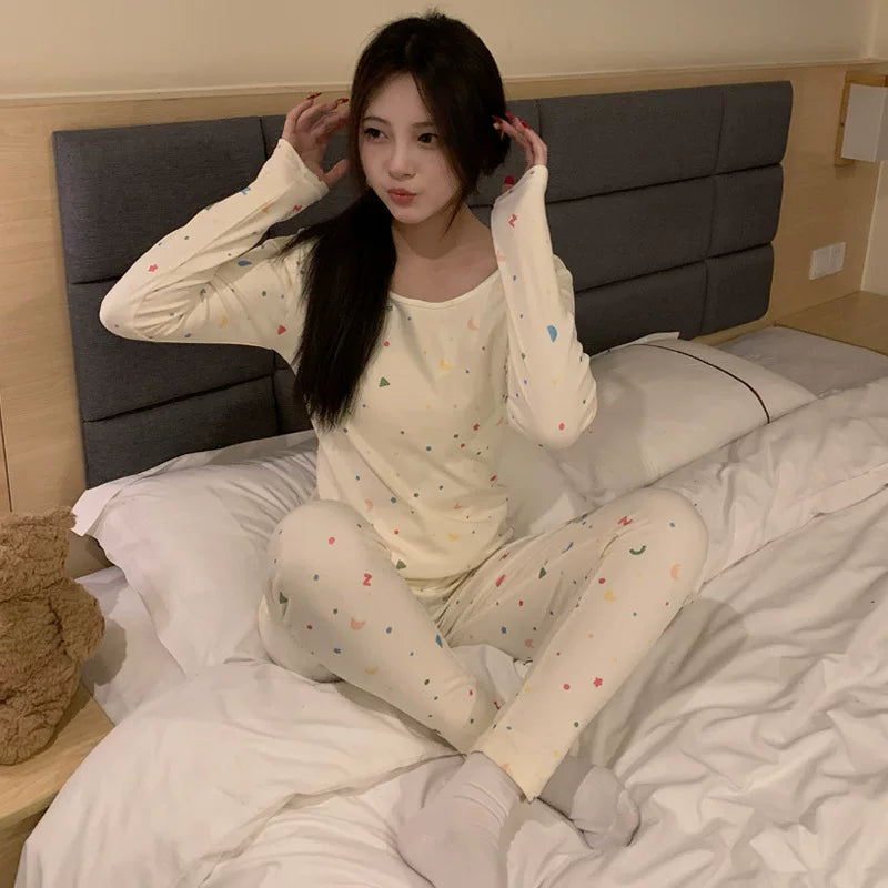 Qadın Daksa Köpəyi Termal Alt Geyimi Dəsti, Qalın Yun Astarlı, 2025 Yeni Qış İsti və Uyğun