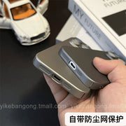 ins yüksək dərəcəli əsas rəngli titan metal teksturalı iPhone17pro Apple 14 mobil telefon qutusu 16ProMax yeni 11 barmaq izinə qarşı 12 kişi və qadın 13 cütlük 14plus 15promax düşməyə qarşı örtük üçün uyğundur
