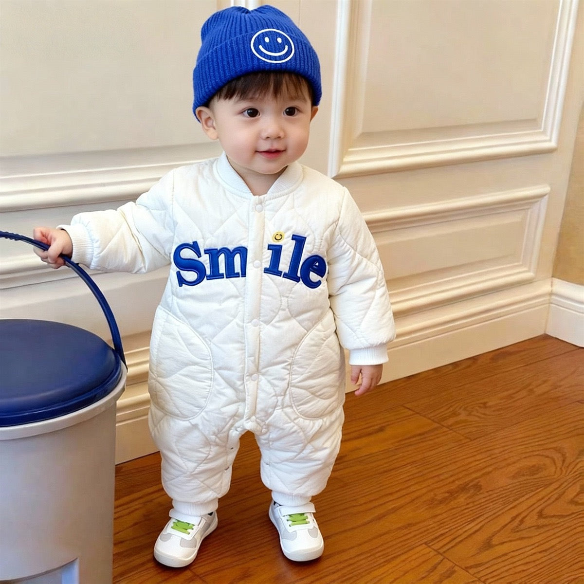 Yenidoğulmuşlar və körpələr üçün flis astarlı isti pambıq bədən geyimləri, oğlan və qızlar üçün dolunay geyimləri, tulumlar