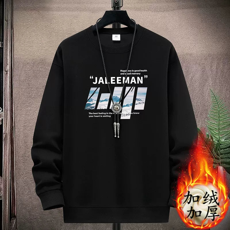 Yeniyetmələr və tələbələr üçün payız/qış təmiz pambıqdan hazırlanmış yun yaxalıqlı sviter, boş oturan gündəlik kazak alt qatı, qalın və isti top