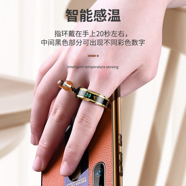 Telefon üçün üzük tokası, temperatura həssas telefon qayışı, titan polad üzük tokası, qısa telefon qayışı, kreativ aksesuar.