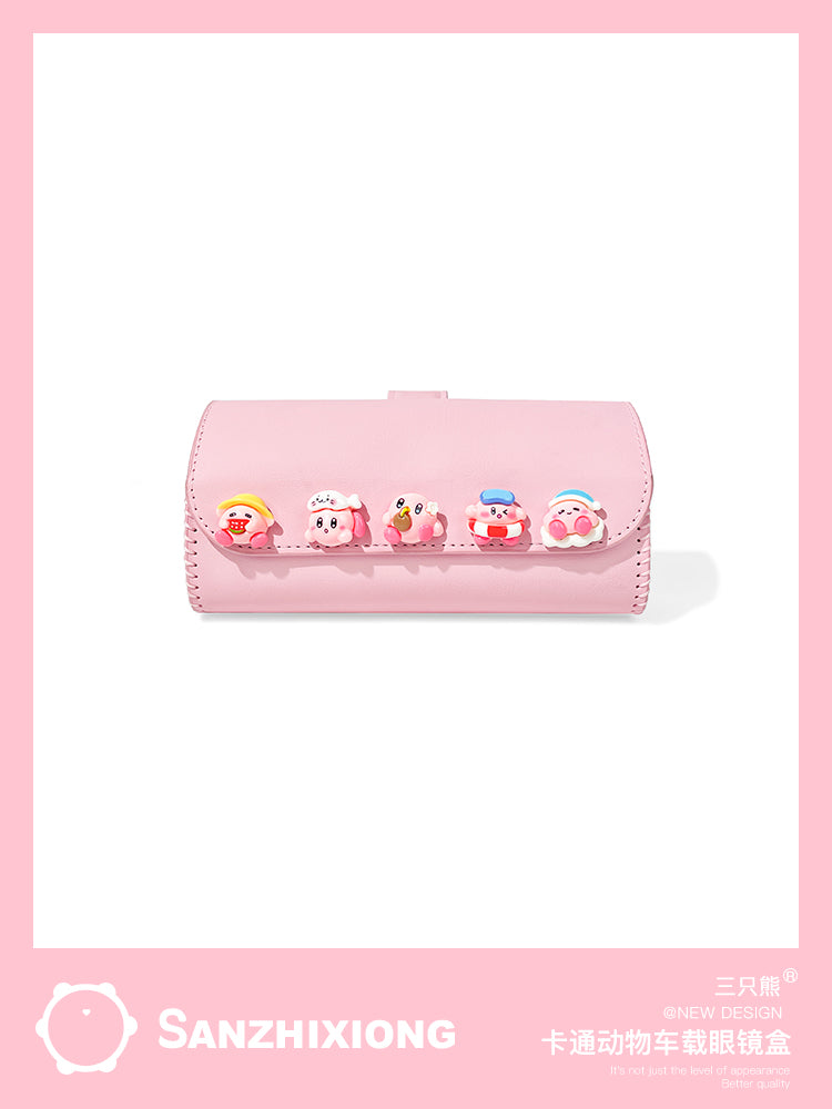 Cizgi filmi heyvan avtomobili eynəkləri saxlama qutusu, yaradıcı avtomobil günəş gözlüyü, eynək və bilet tutacağı, çoxfunksiyalı avtomobil saxlama qutusu
