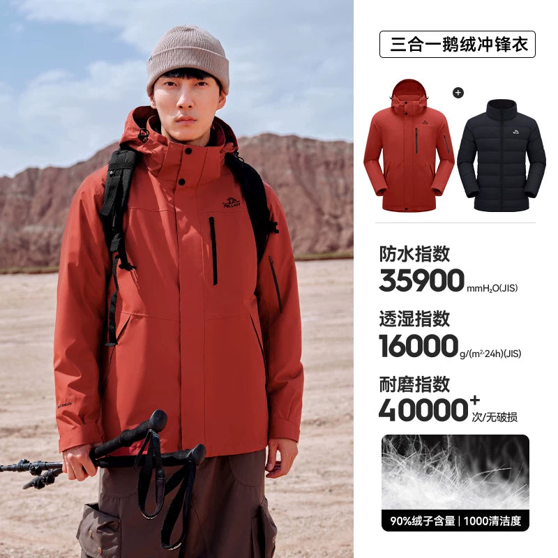 [Klassik 2.0 | Aşağı Versiya] Pelliot Outdoor 3-in-1 Gödəkçə Yeni Çıxarılan Layner Alpinist Gödəkçəsi