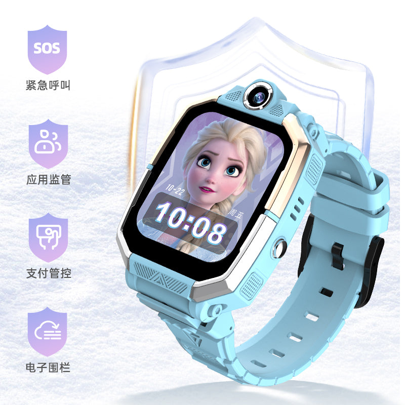 Disney smart uşaq telefon qız tam şəbəkə plug-in kart video zəng smart yerləşdirilməsi tələbə watch watch