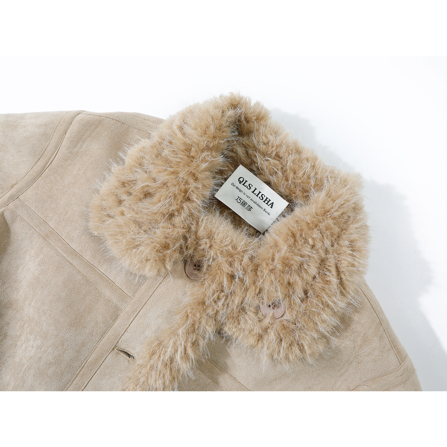 Cholisa Xəz astarlı Motosiklet Gödəkçəsi, Quzu yunlu peluş Chanel üslublu palto, Qadınlar üçün yun astarlı qalınlaşdırılmış 2026 Qış