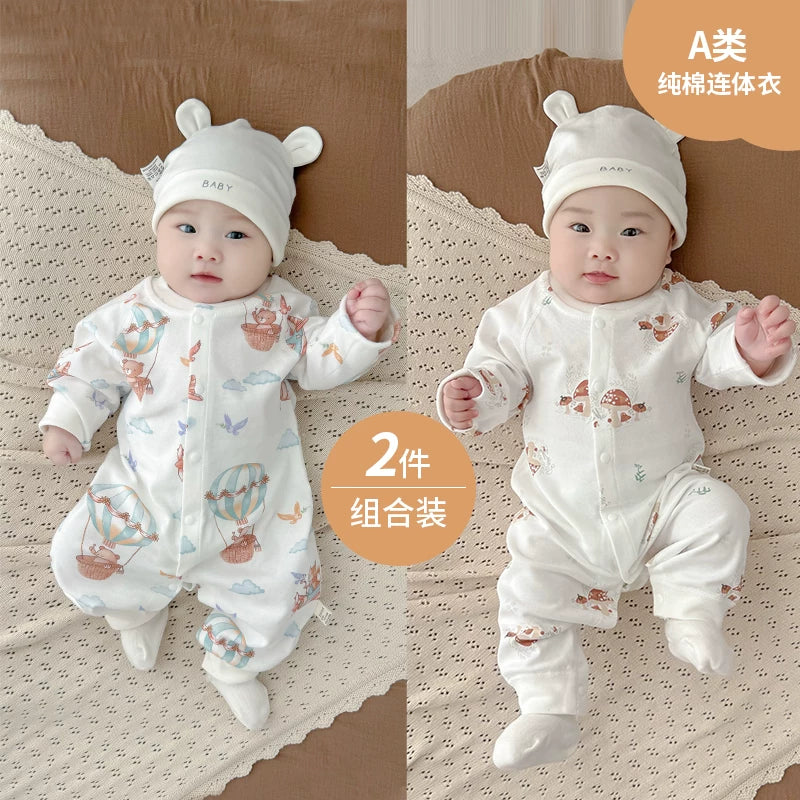 Payız, oğlan və qız uşaqları üçün körpə geyimləri, pijamalar, yeni doğulmuş körpələr üçün alt paltarları, yaz və payız üslubları, təmiz pambıq əsas təbəqə, erkən payız geyimləri