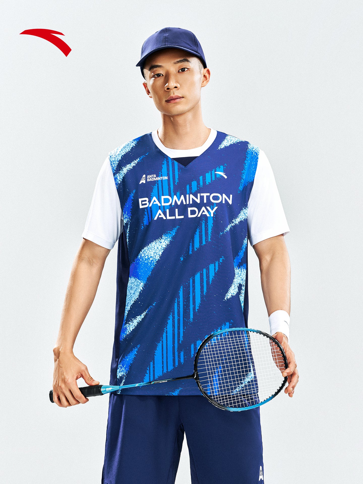 Anta Tingyin Badminton jileti丨Tez quruyan İdman Jileti Kişi Yeni Qolsuz T-shirt Nəfəs alan məşq üstü