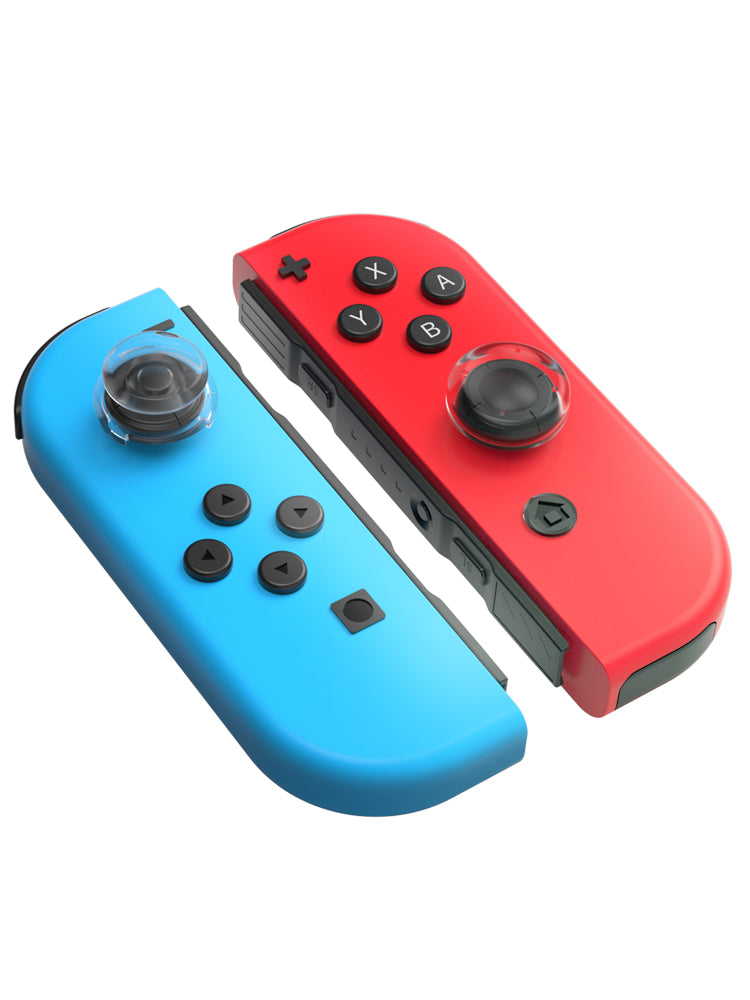 Yaxşı dəyər (IINE) Nintendo Switch/Switch2 nəzarətçi rokçu qapağı Joy-Con/Lite şəffaf silikon düyməli qapaq qaldırıcı qapaq 4 paket NS aksesuarları