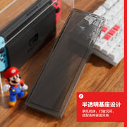 Nintendo keçidi üçün uyğundur toz örtüyü akril şəffaf qabıq keçidli host oyun konsolu bazası saxlama qutusu ns qabıq oled əsas şəffaf örtük qoruyucu qabıq
