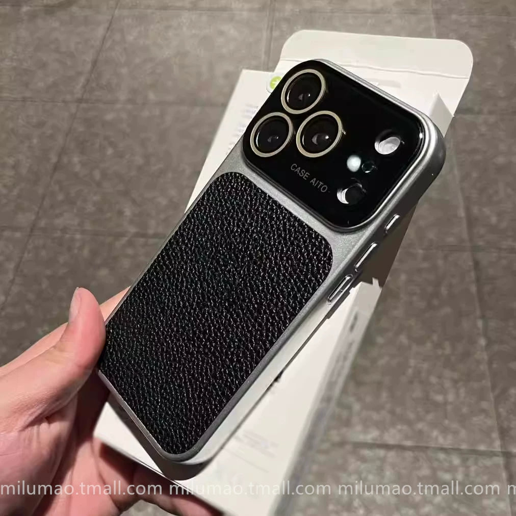 Yüksək keyfiyyətli lychee naxışı dərhal iPhone 17 promax cib telefonu üçün uyğun 17 eynəkə çevrilir 15 yeni stil 17pro İnternet məşhur qadın modeli 13 hər şey daxil 14 düşməyə qarşı 16pro super yaraşıqlı ProMax qoruyucu qutu
