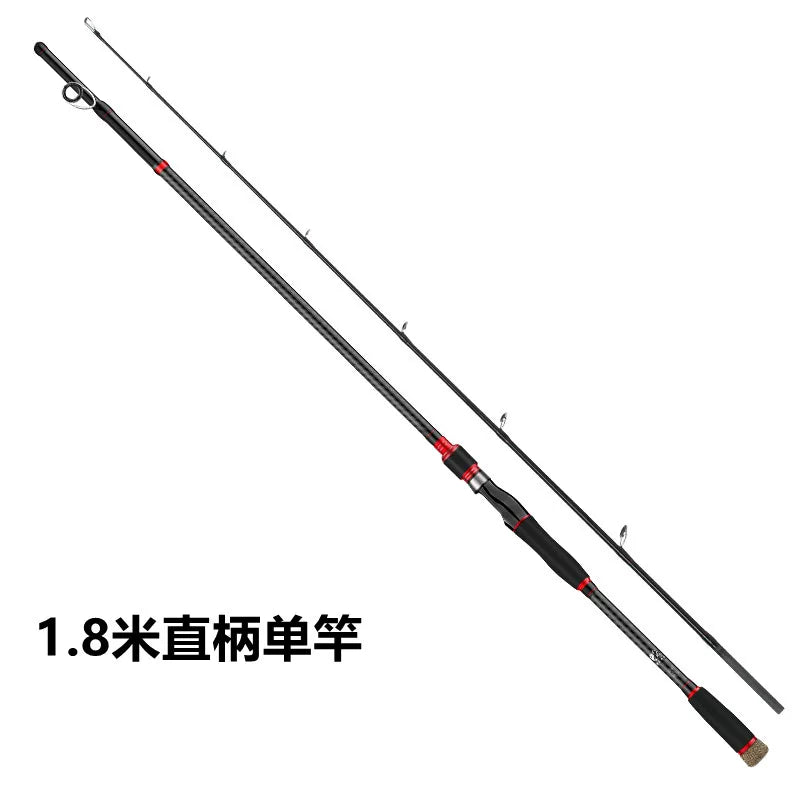 Fangtian boyalı halberd Luya çubuq ildırım güclü çubuq dəsti ağır ildırım super sərt yüngül qara balıqçı çubuğu tək çubuq qara xüsusi uzun mənzilli dəniz çubuğu