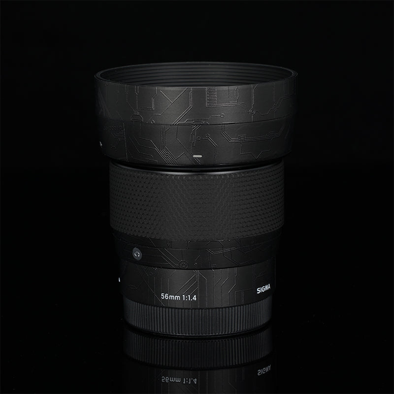 Meibendo Sigma 56 F1.4 Sony E Canon EFM port lens qoruyucu film karbon lifi buzlu dəri 3M üçün uyğundur