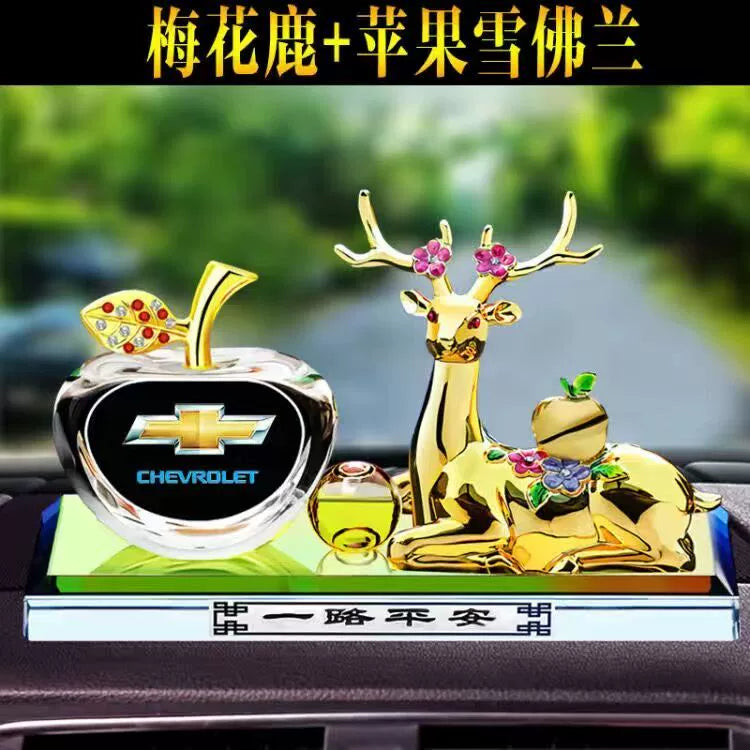 Alaşımlı Maral Avtomobil loqosu Avtomobil bəzəkləri Yeni məhsullar Avtomobil mərkəzi konsolu Deer Ping An ətir oturacağı Aromaterapiya avtomobil bəzəkləri