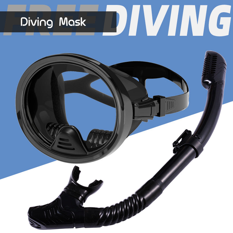 Böyüklər üçün geniş görünüş sahəsi snorkeling gözlükləri tam quru şnorkel üzgüçülük suya davamlı maska balıqçılar gözlükləri drenaj klapan çıxış klapan