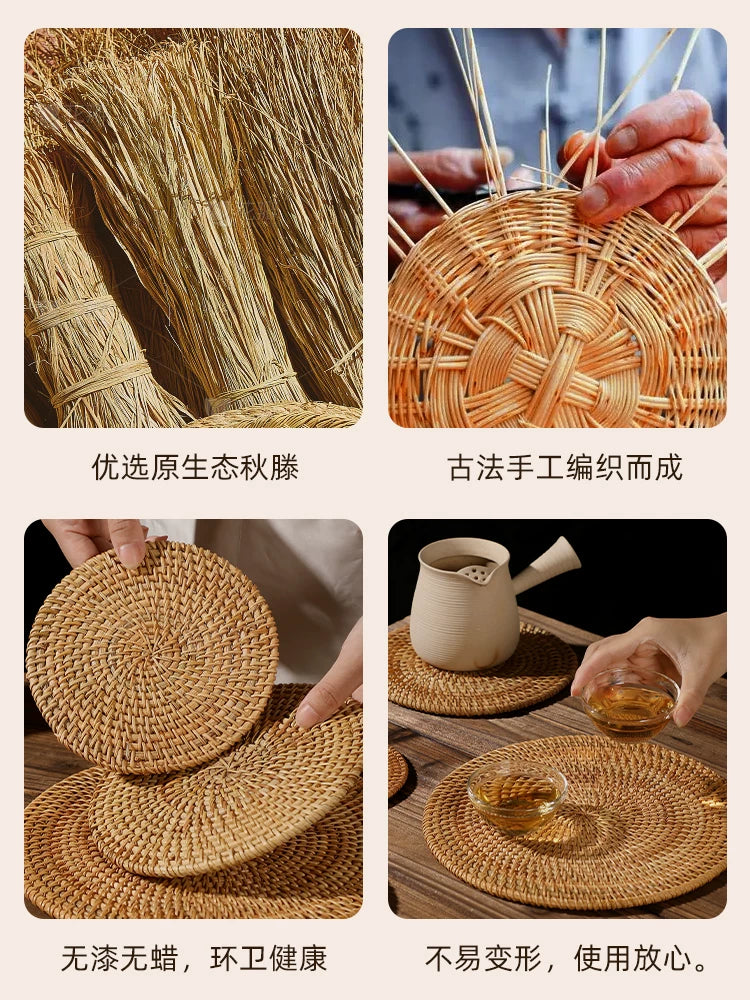 Rattan izolyasiya döşəyi, ev yemək masası masası, yanmağa qarşı çay fincanı, çaydanlıq döşəyi, güveç döşəyi, boşqab döşəyi, kasa döşəyi, xüsusi masa döşəyi