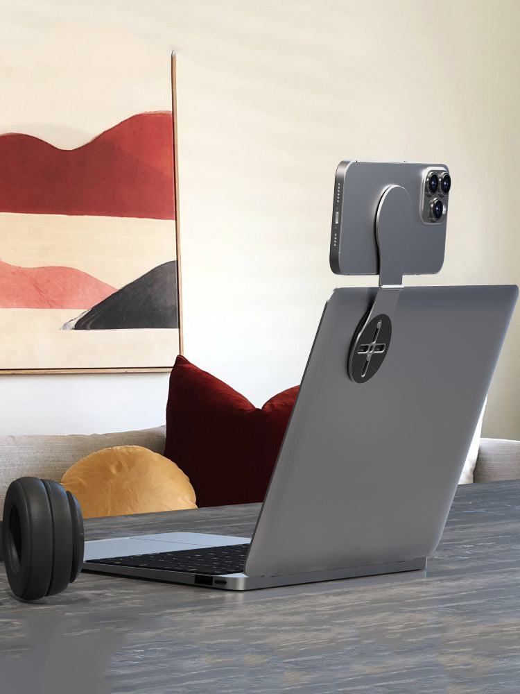 MagSafe maqnit telefon tutacağı, qatlanan, çoxfunksiyalı, ikiqat tənzimlənən, noutbukun yan ekranının fırlanması, Tesla üzən ekran, avtomobil üçün montaj, 16 Pro Max genişləndirmə portu, Apple, Huawei 15