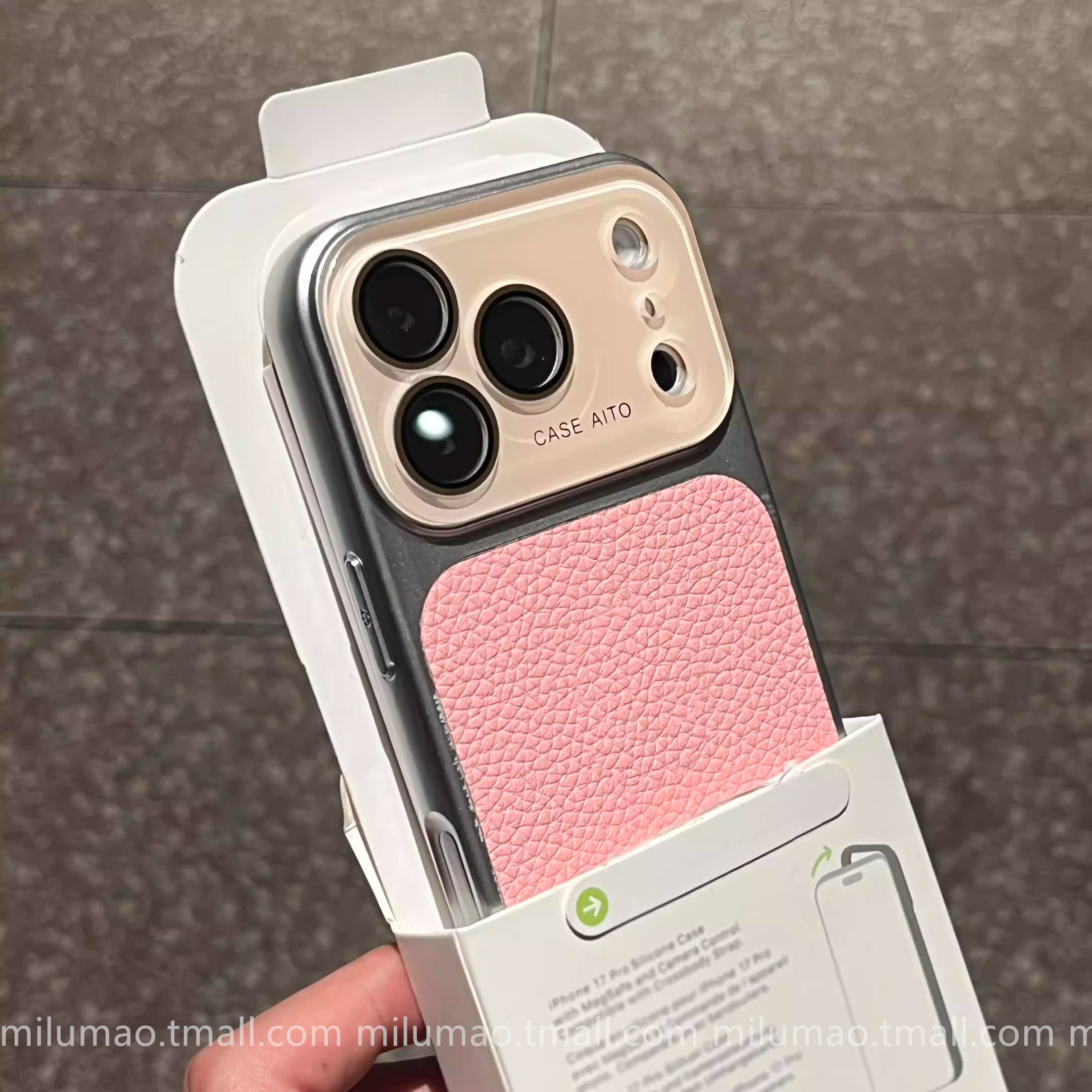 Yüksək keyfiyyətli lychee naxışı dərhal iPhone 17 promax cib telefonu üçün uyğun 17 eynəkə çevrilir 15 yeni stil 17pro İnternet məşhur qadın modeli 13 hər şey daxil 14 düşməyə qarşı 16pro super yaraşıqlı ProMax qoruyucu qutu