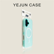 Yejun iphone16/16pro mobil telefon qutusu üçün uyğundur 17 nanə yaşıl maqnit alma 16promax jelly ikisi birdə 15pro sadə 14 dəri hissi 13 qabaqcıl yeni model 12 düşməyə qarşı 16plus