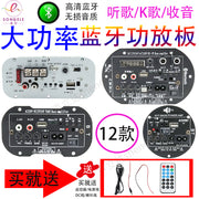 12v24v220v yüksək güclü Bluetooth sabvufer gücləndirici lövhəsi kvadrat rəqs dinamiki gücləndirici modulu mikrofon gücləndiricisi