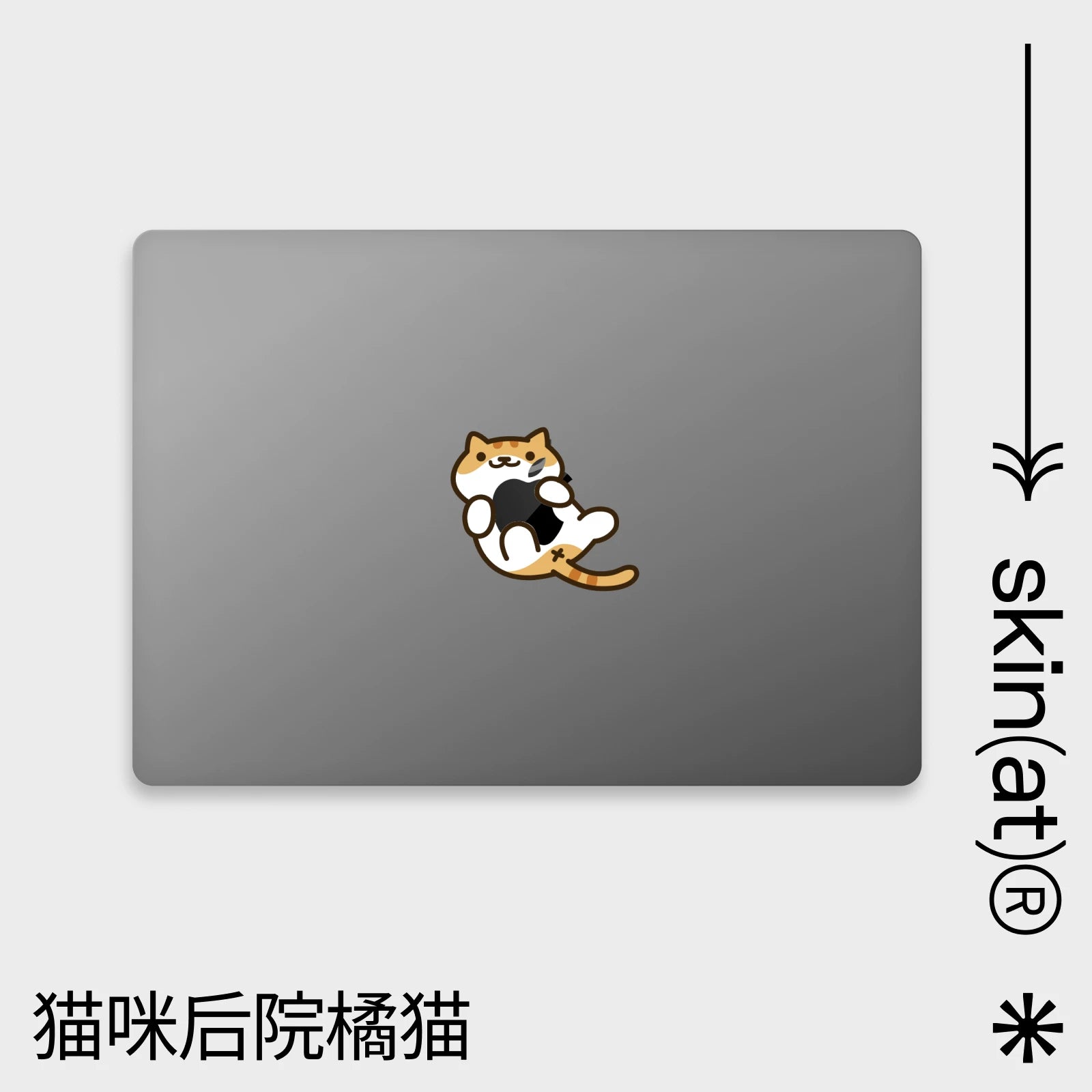 SkinAT Apple kompüteri üçün uyğundur qoruyucu qab filmi MacBook Air15 M4 qoruyucu film stikeri əyləncəli cizgi filmi şəffaf film Mac Pro14 M5 yapışqan qoymadan müalicəvi sevimli heyvan stikeri