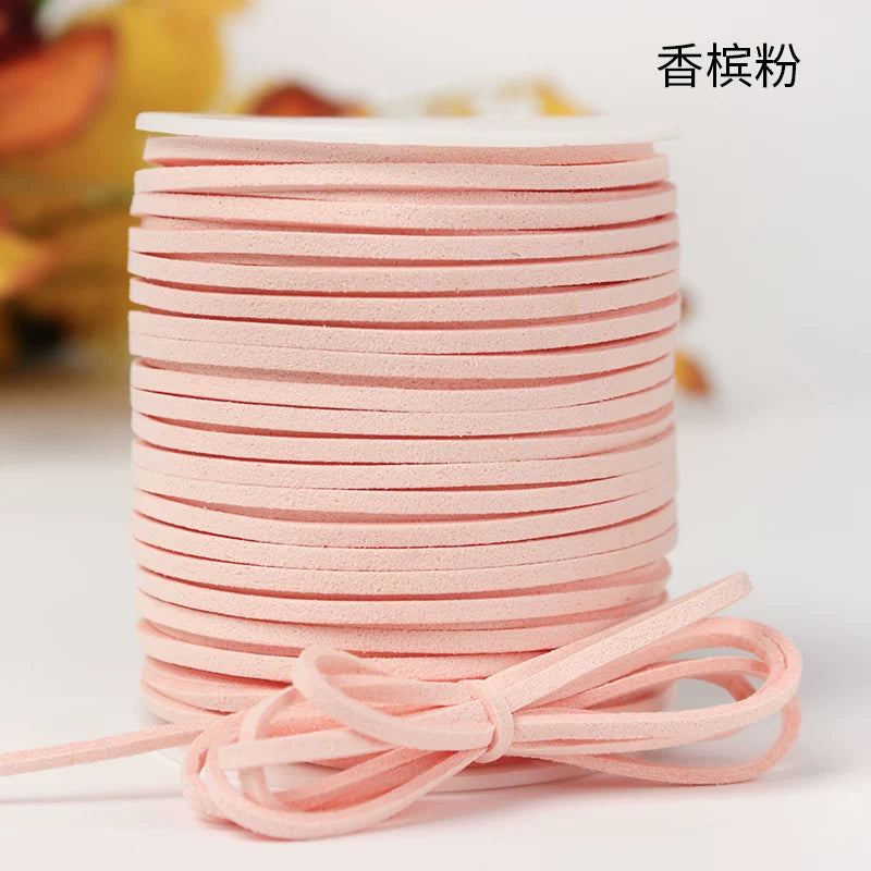 Zhuocai maral dərisi əl işi DIY material kəməri dəri ip simli çiçək hədiyyə qutusu dekorativ buket lent inək dərisi ipi