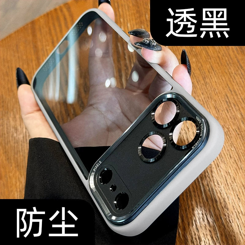 Yeni Apple iPhone 17 Pro telefon korpusu, tünd göy, iPhone 16 Pro Max üçün uyğundur, tam örtüklü, 17 Air, düşməyə davamlı, 16 super şık, 15 lüks, 14 Plus akril, 13pm minimalist IP.