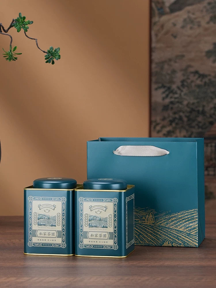 Çay qutuları dəmir qutular universal böyük məişət qara çay ağ çay Dahongpao boş çay qablaşdırma qutusu metal saxlama möhürlənmiş qutu