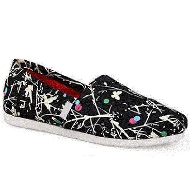 TOP TOMS Kətan Ayaqqabı Aşağı-Up Kişi və Qadın Ayaqqabıları və