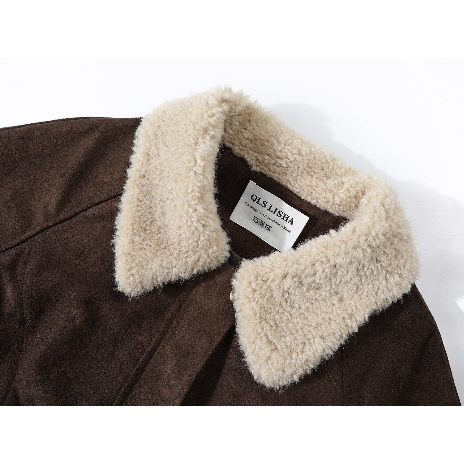 Chorlisa Yüksək Səviyyəli Retro Pambıq Gödəkçə, 2026-cı ilin Qış Yeni Modeli, Qalınlaşmış Quzu Yunlu Yamaqlı Palto, Qadınlar üçün