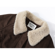 Chorlisa Yüksək Səviyyəli Retro Pambıq Gödəkçə, 2026-cı ilin Qış Yeni Modeli, Qalınlaşmış Quzu Yunlu Yamaqlı Palto, Qadınlar üçün