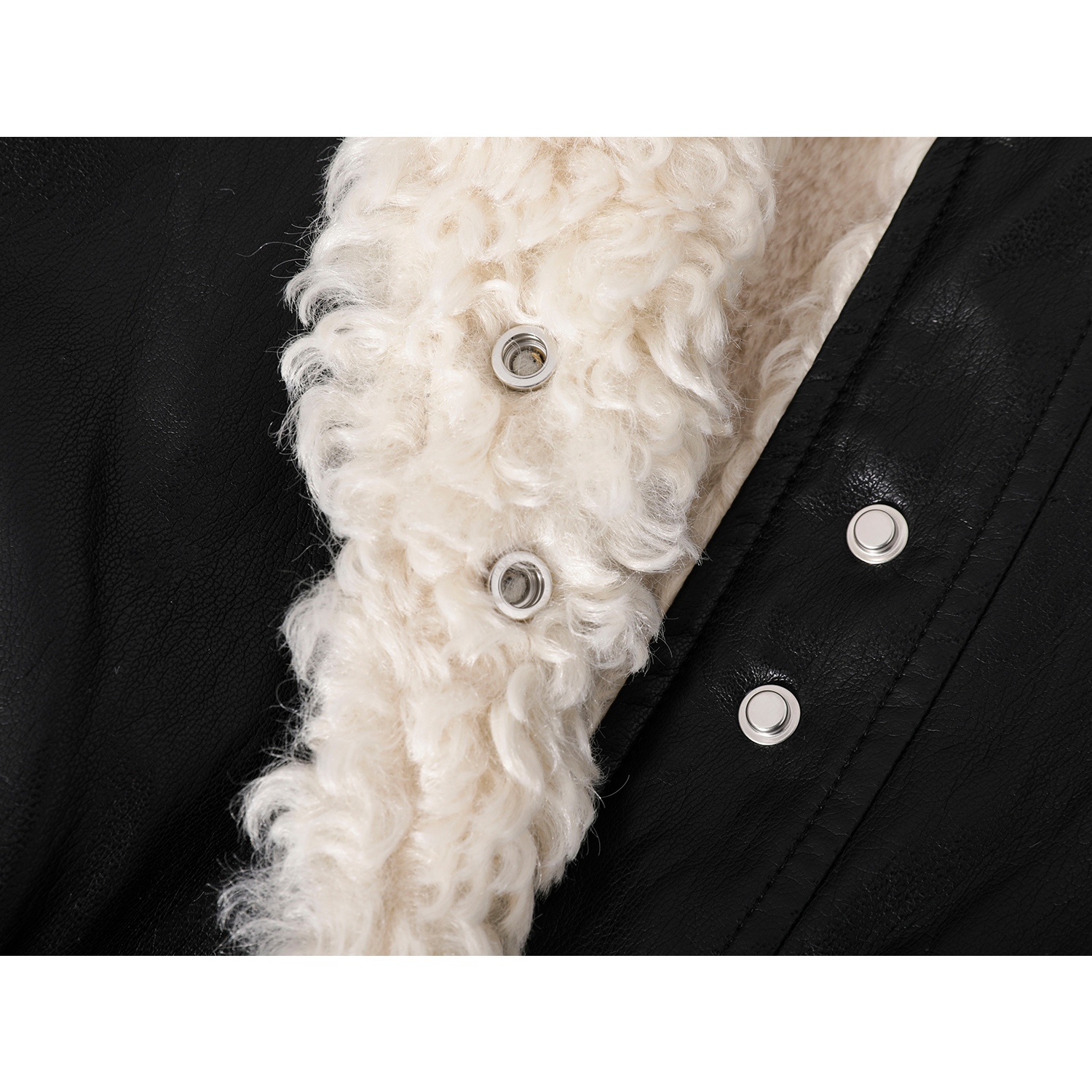 Cholisa Lambswool Yaxa Dəri Gödəkçə, Qalınlaşdırılmış Yun Astarlı Palto, Qadınlar üçün 2026 Yeni Qış Amerika Motosiklet Gödəkçəsi