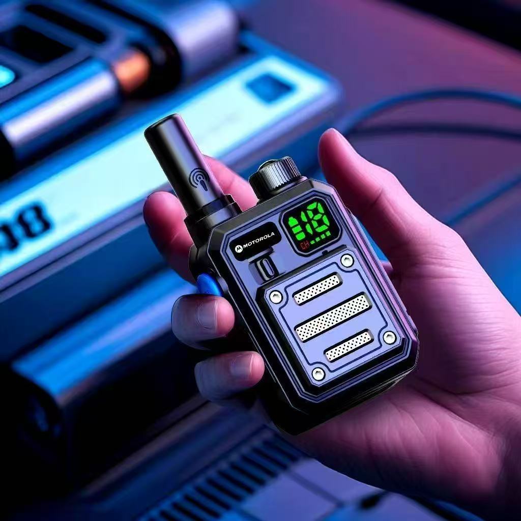 Yeni motosiklet radiosu, bir klik tezliyi uyğunluğu, mini, açıq, 50 kilometr, mülki iaşə, tikinti sahəsi, otel mülkü