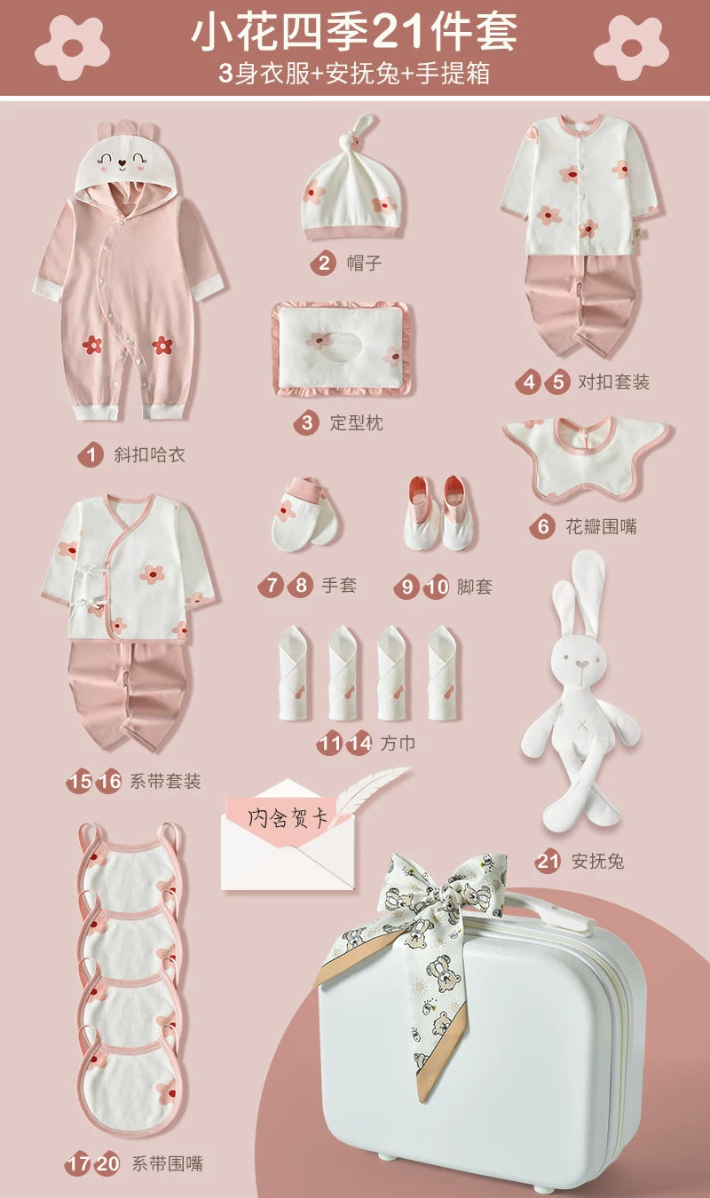 Körpə hədiyyə dəsti, yeni doğulmuş körpə üçün geyim və ləvazimatlar, yeni doğulmuş körpənin dolunay bayramı hədiyyəsi, yeni ana üçün yüksək səviyyəli hədiyyə.