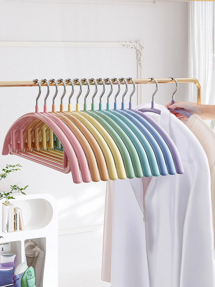 Rainbow paltar asılışı, məişət paltarı asılan, izsiz, sürüşməyən, qabarıq olmayan, qalın paltar qurutma dəstəyi, tələbə yataqxanası paltar qurutma rəfi