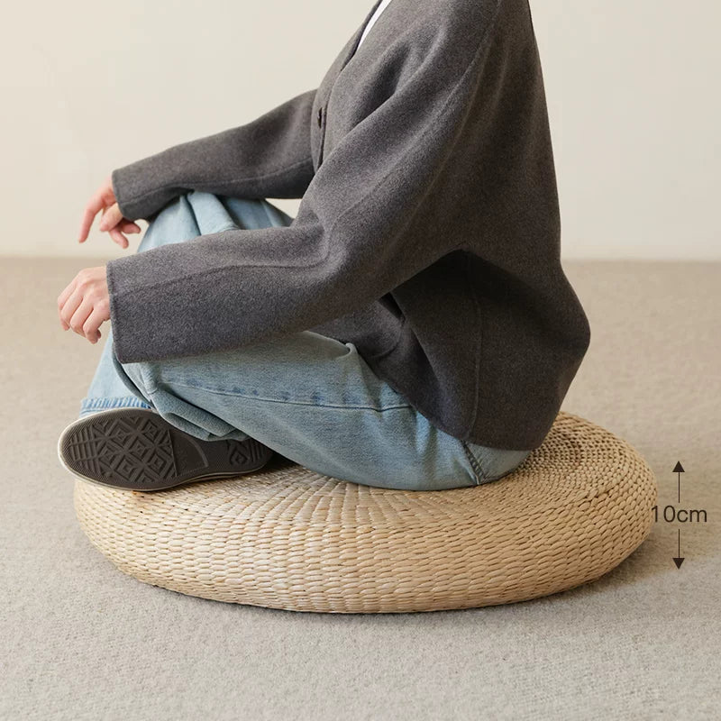 Yapon tatami futon yastığı meditasiya meditasiya döşəyi yer meditasiya mat balkon rattan ev mat saman mat