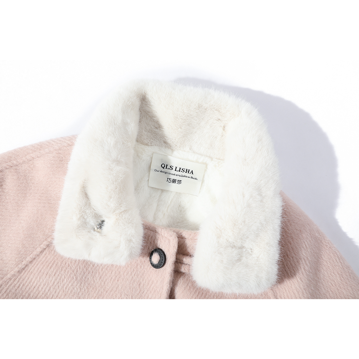 Cholisa Koreya üslubunda super şirin yun astarlı qalın quzu yun palto qadın geyimləri 2026 payız və qış yun palto