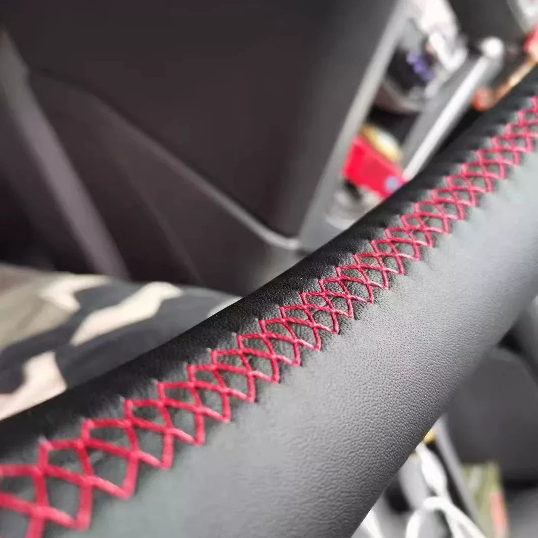 Kia Forte Soul sükan örtüyü, əl ilə tikilmiş orijinal dəri, 2009/2012/2018 model Forte Soul üçün xüsusi sükan örtüyü.