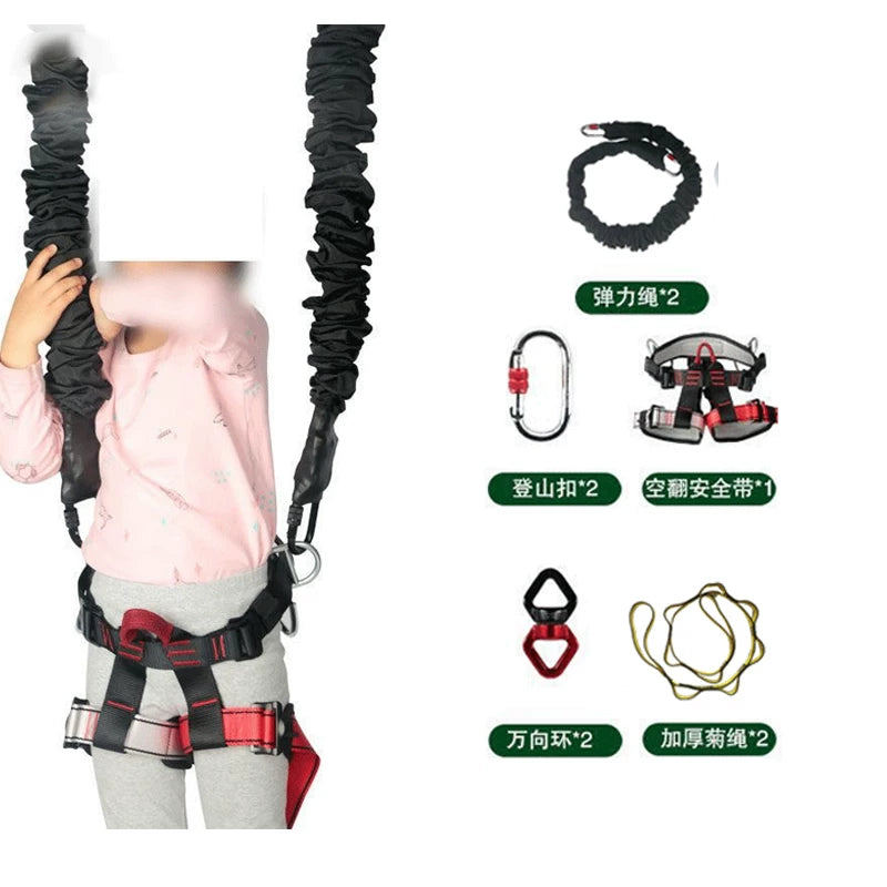 Backflip köməkçi artefakt backflip uşaq bungee təhlükəsizlik kəməri Sanda fitnes məşqi sallanma yoqa kəməri dəsti