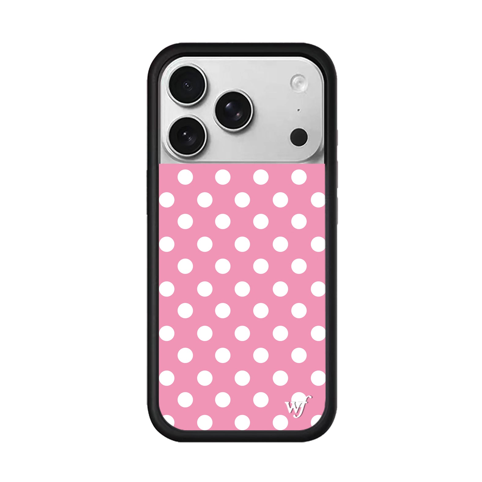 WFWE birgə markalı Polka Dots iPhone15/14/13ProMax/Plus Apple 16Pro mobil telefon üçün uyğun qara və ağ/qəhvəyi/sarı polka nöqtələri WF Avropa və Amerika modası düşməyə qarşı müdafiə