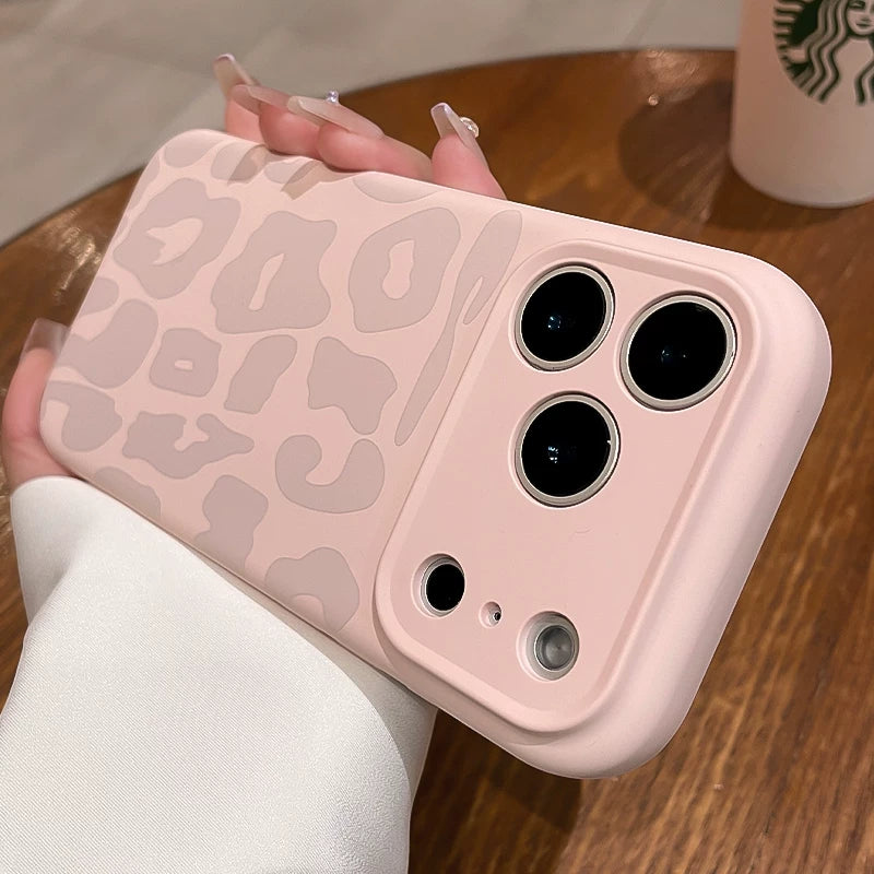 Yeni lazerlə həkk olunmuş bəbir naxışı iphone16promax cib telefonu qutusu Apple 17pro yeni maye silikon inteqrasiya olunmuş foto düyməsi ip17 seriyalı obyektiv hər şey daxil olmaqla yıxılmağa qarşı qoruyucu örtük qabığı