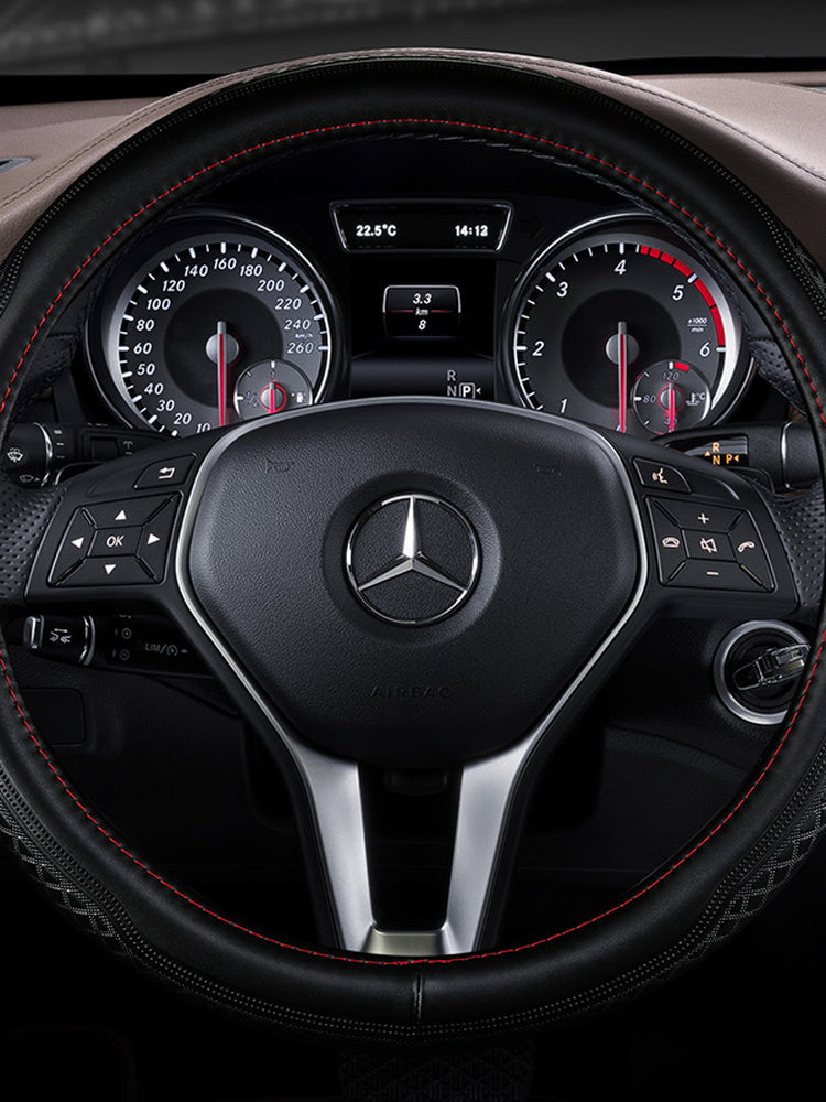 Köhnə Mercedes-Benz E300L, E260L, E200L, C180, C200, S-Class və R320 modelləri üçün dəri sükan örtüyü.