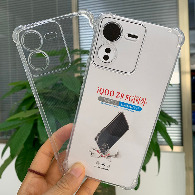 vivo y52s mobil telefon qutusu Y55S qoruyucu örtük iqooz9 hava yastığı Y52S düşməyə qarşı hər şey daxil vivo y31s/y33s Y33E şəffaf y32 yumşaq qabıq y53s sadə qabıq Z9 üçün uyğundur