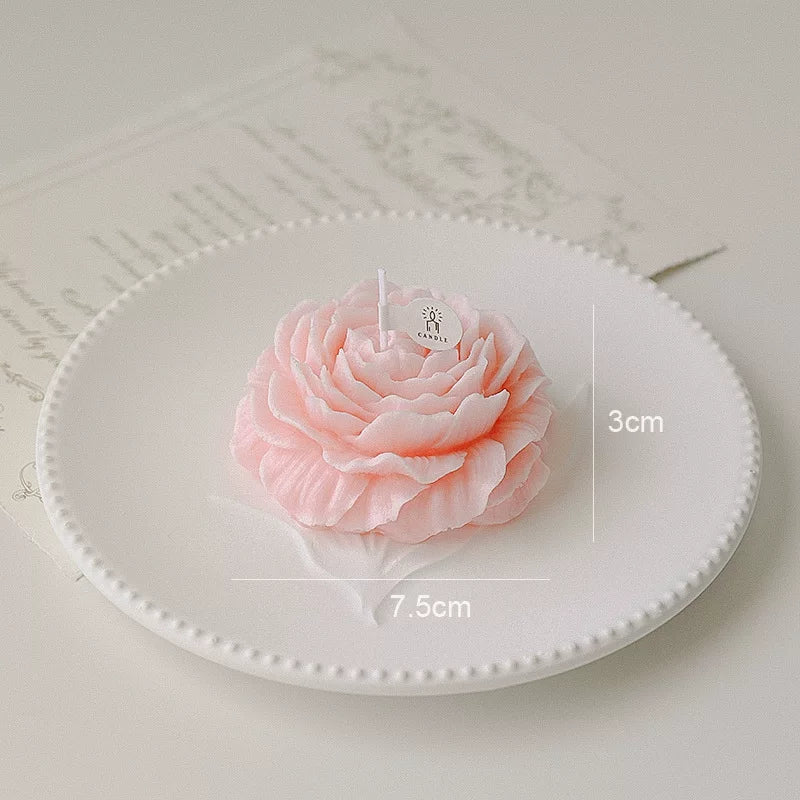 Peony Flower Scented Candles Home Decoration Wedding
