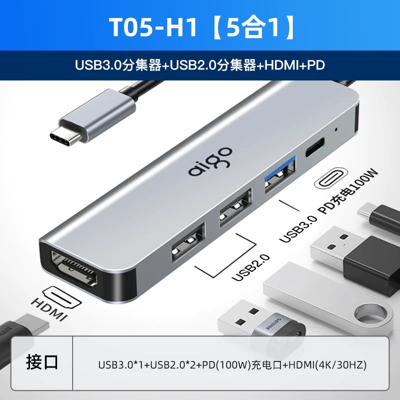Patriot genişləndirmə dock typec genişləndirici hdmi ekran çevirici usb splitter HUB hub Thunderbolt 4 şəbəkə kabeli çox funksiyalı adapter adapter noutbuk iPad planşet