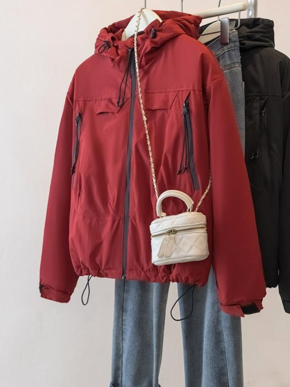 2026 Yaz Yeni Stil Plus Ölçülü Boş Gündəlik Qəşəng Windbreaker Qadın Topu