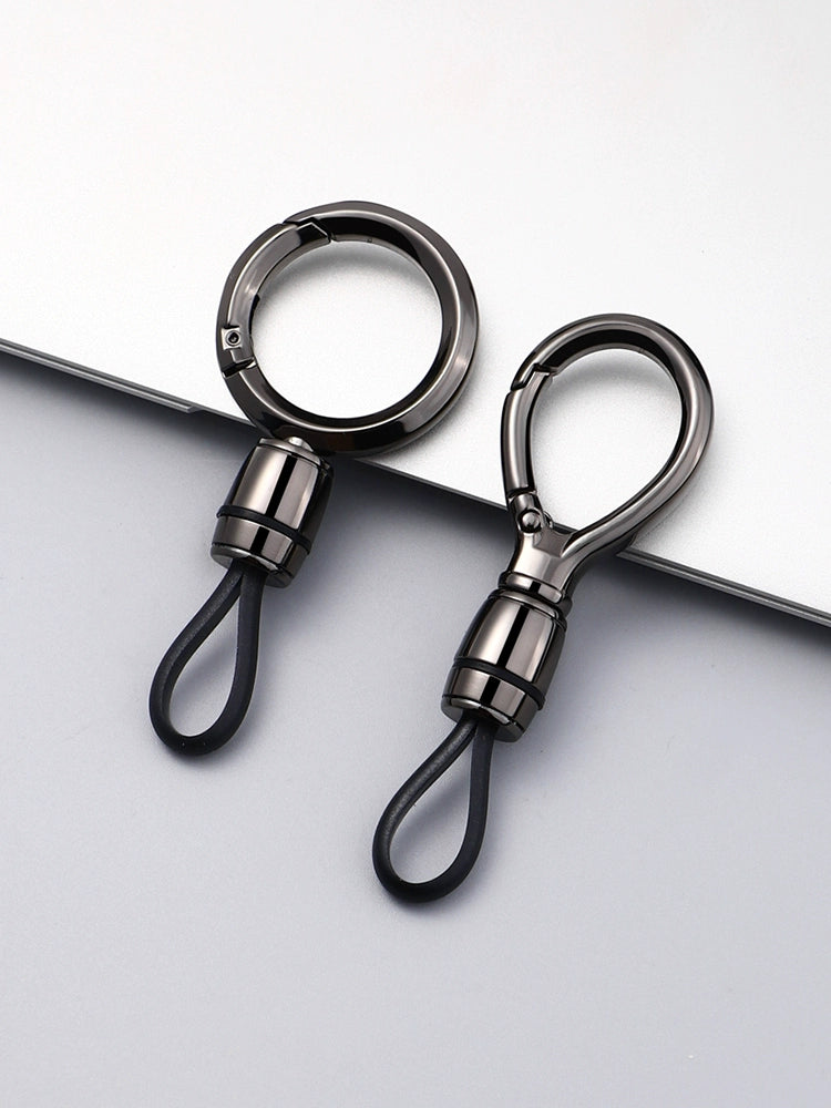 Kişi avtomobil açarlığı kulon metal sadə açar zənciri beldən asma tokalı üzük bəzəkləri biznes itirməyə qarşı açar zənciri