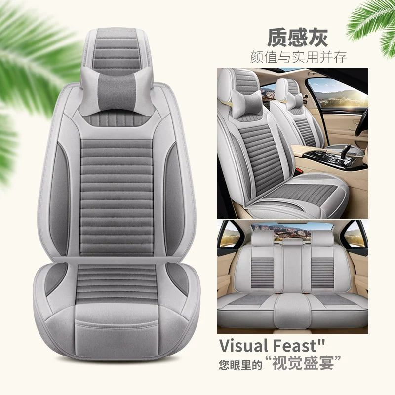 Xüsusi olaraq Dongfeng Nissan Tiida bütün mövsümlər üçün tam örtüklü avtomobil oturacaqları yastıqları və köhnə Nissan Tiida oturacaq üzlükləri (kətan) üçün hazırlanmışdır.